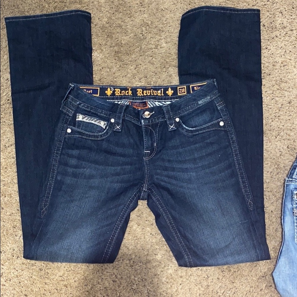 Rock revival Klarry boot cut jeans. Size 28